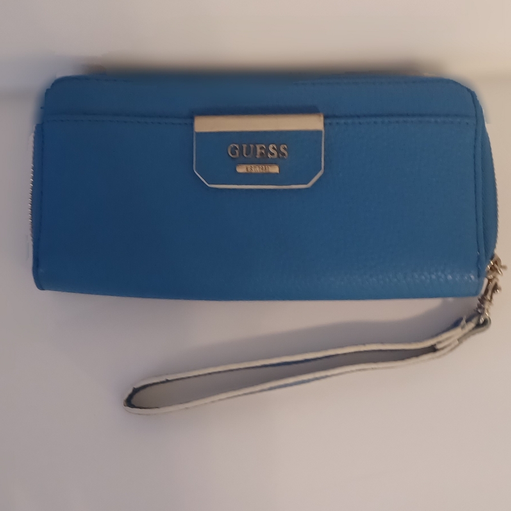 GUESS Blue Wristlet Wallet